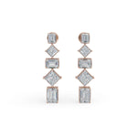 Load image into Gallery viewer, Dangling Diamond Earrings
