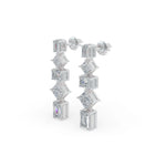 Load image into Gallery viewer, Dangling Diamond Earrings
