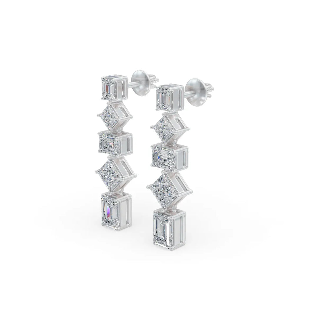 Dangling Diamond Earrings