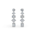 Load image into Gallery viewer, Dangling Diamond Earrings
