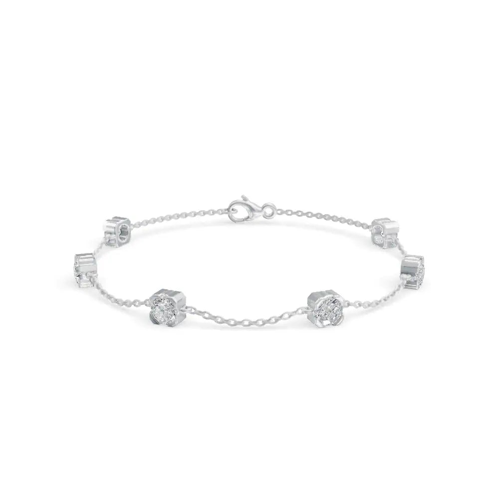 Delight Diamond Bracelet | Six Diamond Delight clusters