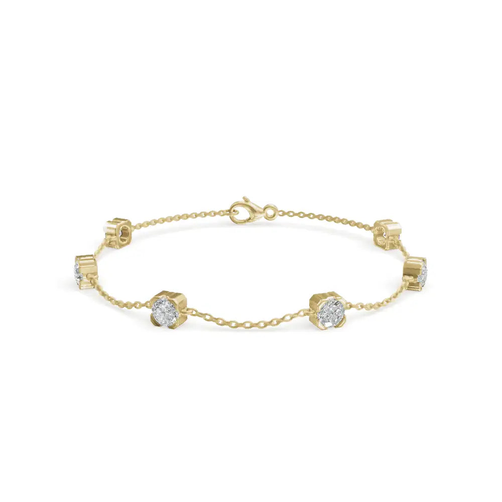 Delight Diamond Bracelet | Six Diamond Delight clusters