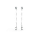 Load image into Gallery viewer, Drop Diamond Earrings | Wedding Diamond Earrings | Timeless Earrings
