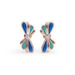 Load image into Gallery viewer, Wave Flower Earrings | Diamond Earrings For Women | Beach Earrings
