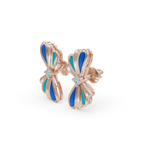 Load image into Gallery viewer, Wave Flower Earrings | Diamond Earrings For Women | Beach Earrings
