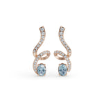 Load image into Gallery viewer, Aquamarine Twist Earring
