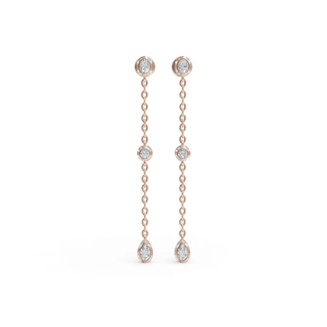 Shimmer Shade Diamond Earring | Diamond Drop Earrings