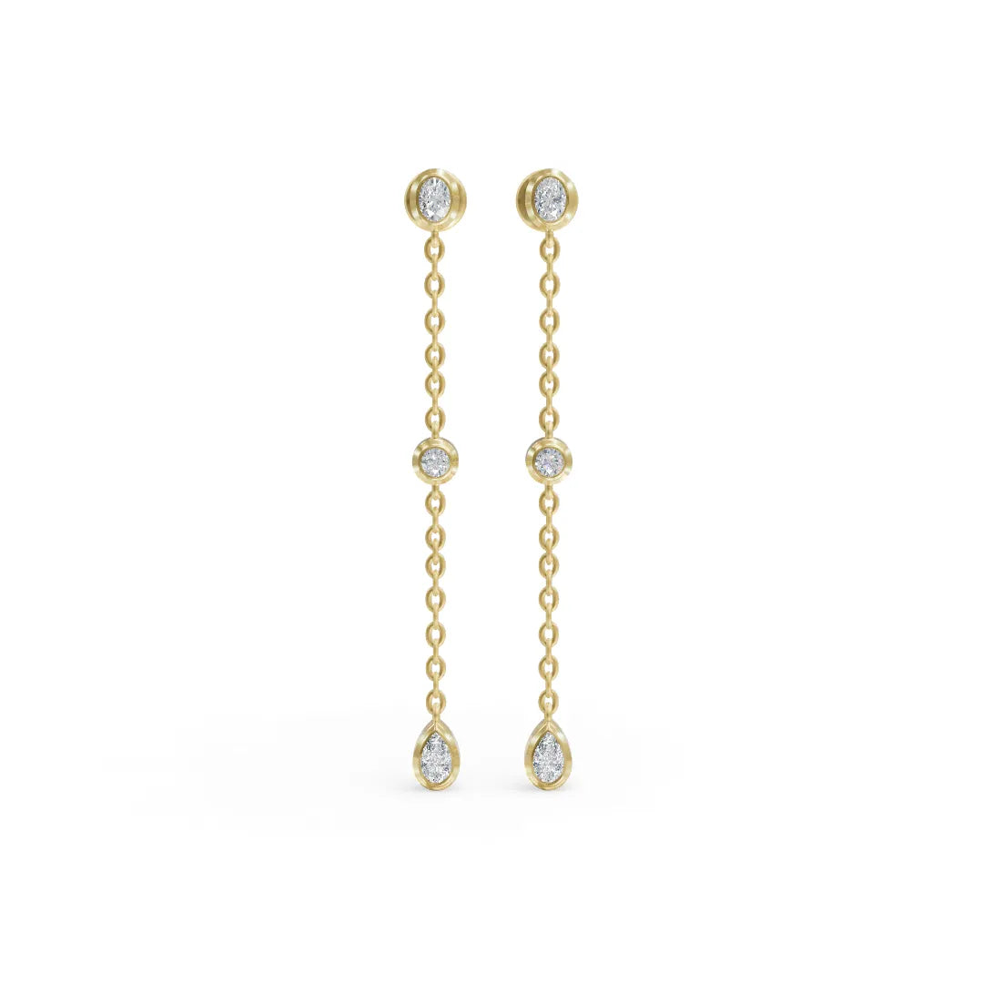 Shimmer Shade Diamond Earring | Diamond Drop Earrings