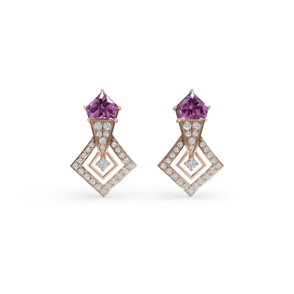 Radiant Amethyst Earrings