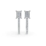 Load image into Gallery viewer, Everday hoops | Diamond Hoop Earrings | Diamond hoops
