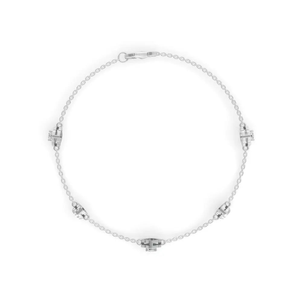 Floral Diamond Bracelet | Floral Bracelet | Diamond Bracelet Women