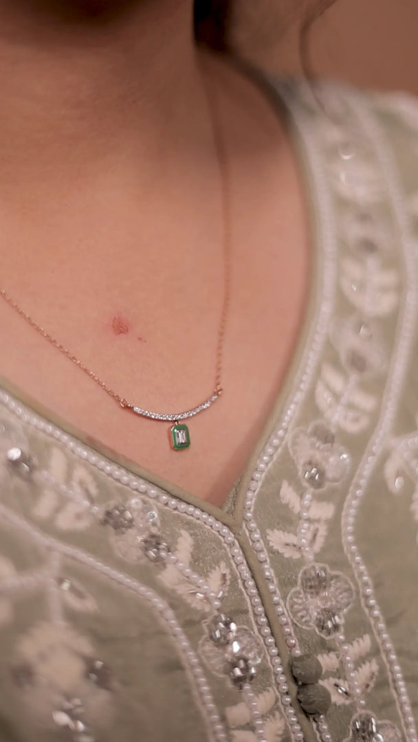Diamond Arc Pendant