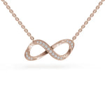 Load image into Gallery viewer, Infinity Pendant | Meaningful Gifts For Her | Infinity Diamond Locket | Opa Diamond
