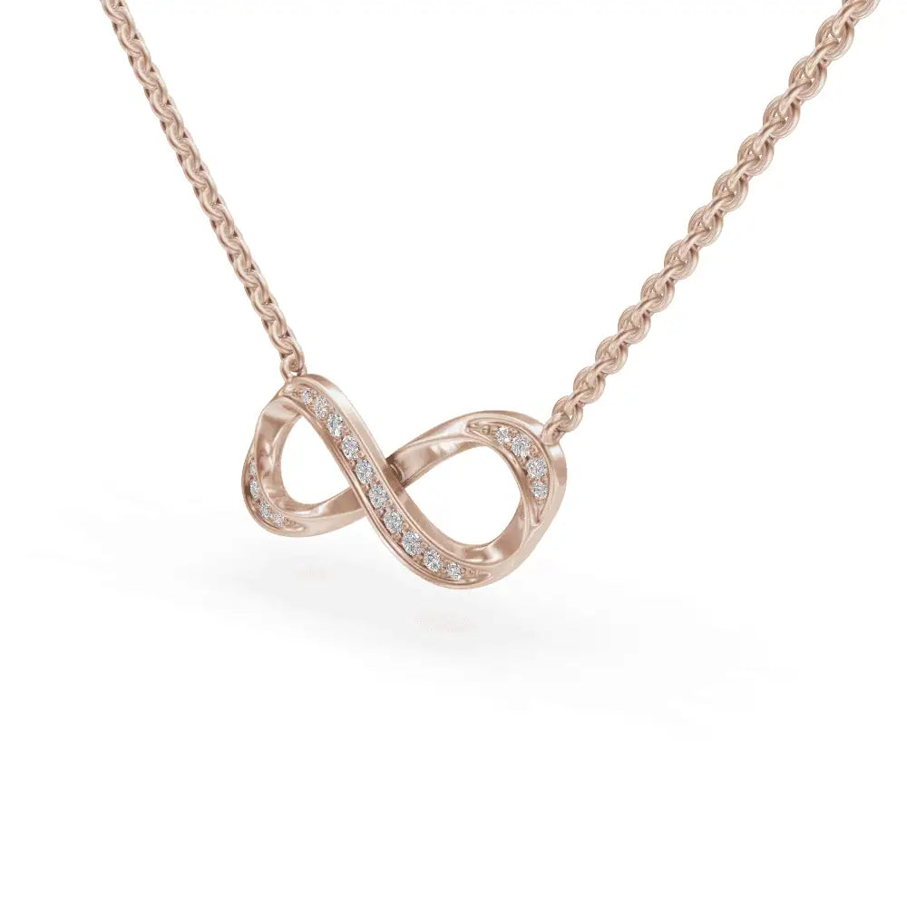 Infinity Pendant | Meaningful Gifts For Her | Infinity Diamond Locket | Opa Diamond