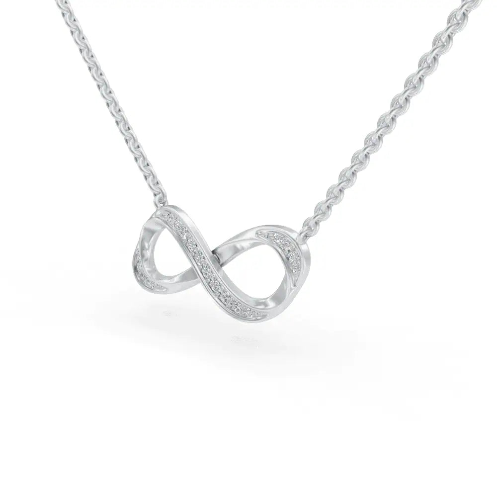 Infinity Pendant | Meaningful Gifts For Her | Infinity Diamond Locket | Opa Diamond