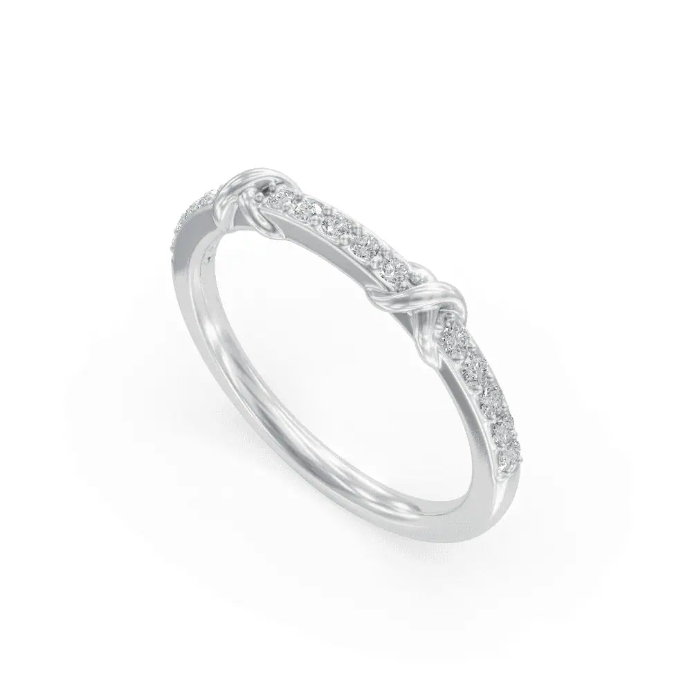 Knot Diamond Ring |  Wedding Band Ring | Diamond Rings For Women