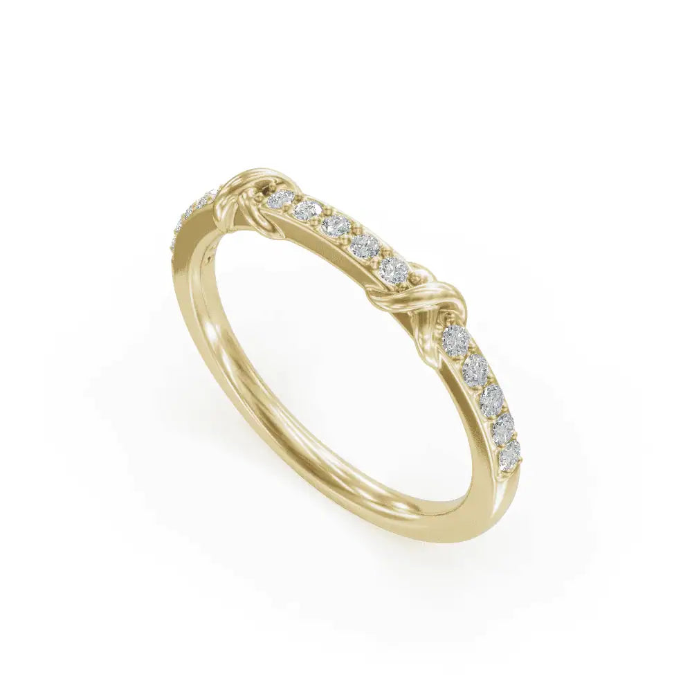 Knot Diamond Ring |  Wedding Band Ring | Diamond Rings For Women