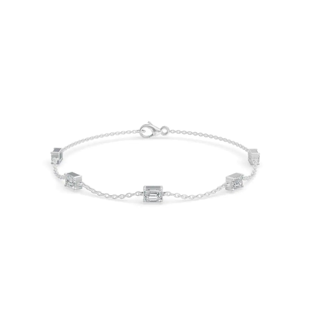 Baguette Diamond Bracelet | Diamond jewellery