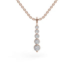 Load image into Gallery viewer, Long Drop Diamond Pendant | Diamond Pendant | Diamond Jewellery
