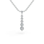 Load image into Gallery viewer, Long Drop Diamond Pendant | Diamond Pendant | Diamond Jewellery
