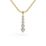 Load image into Gallery viewer, Long Drop Diamond Pendant | Diamond Pendant | Diamond Jewellery
