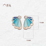 Load image into Gallery viewer, Marine Glamour Earrings | Rose Gold Diamond Earrings | Kai Earrings
