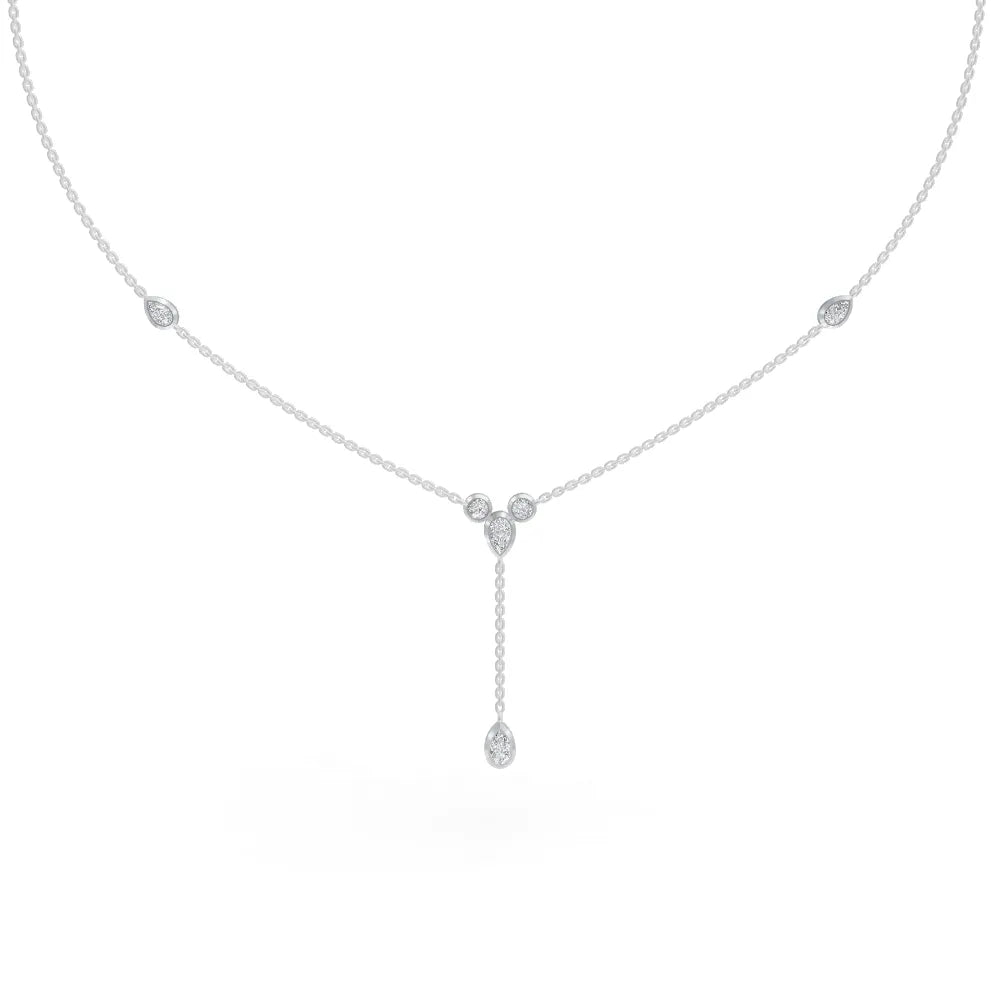 Diamond Droplet Necklace