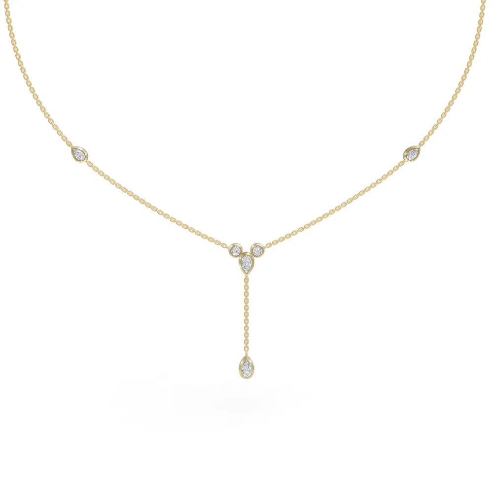 Diamond Droplet Necklace