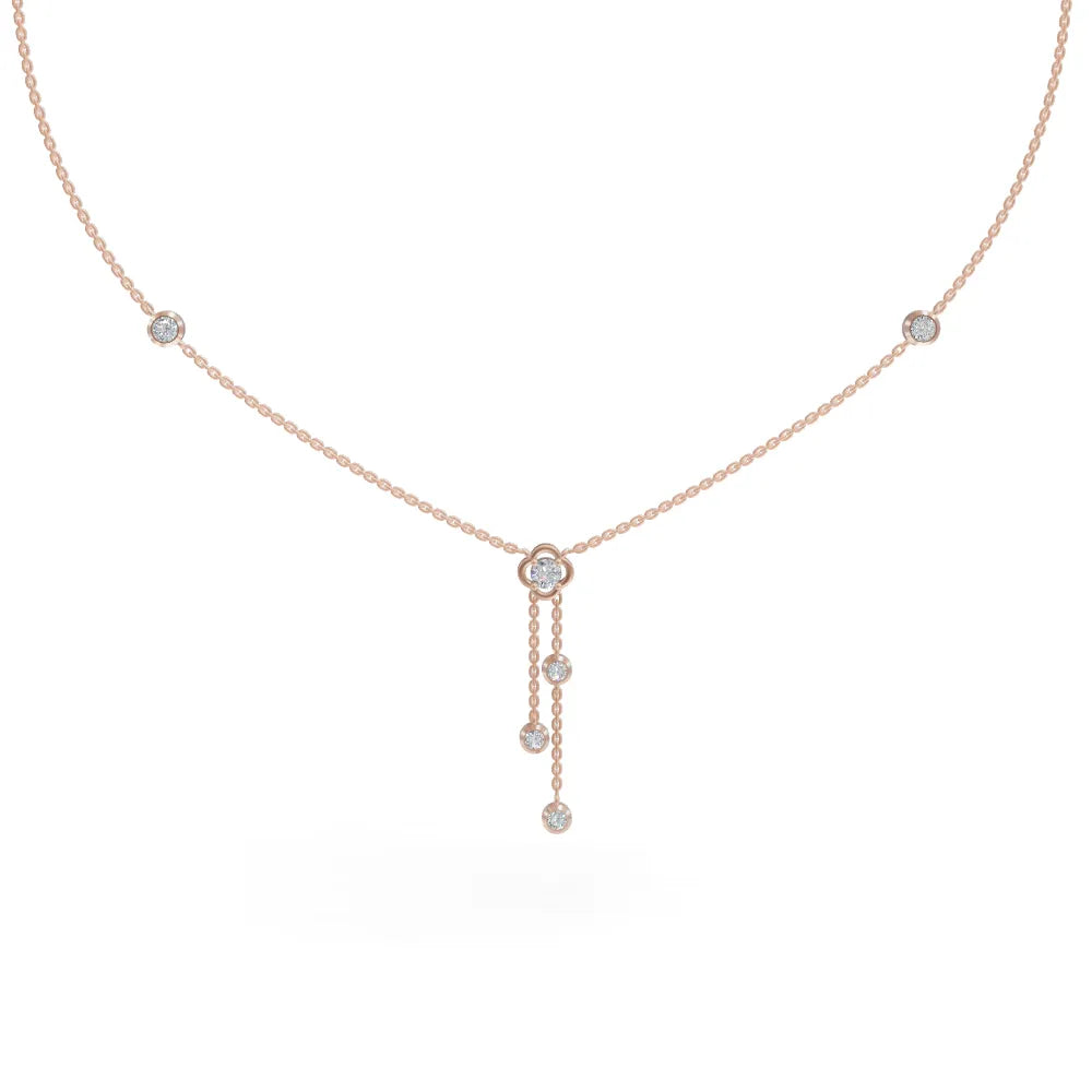 Dazzling Drops Necklace | Wedding Diamond Necklace