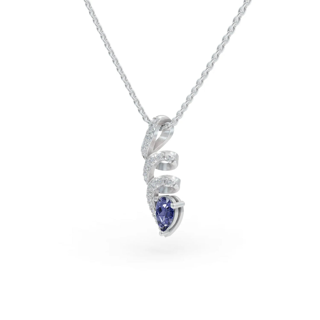 Tanzanite Twirl Pendant