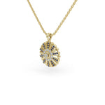 Load image into Gallery viewer, Sapphire Sunray Pendant
