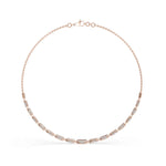 Load image into Gallery viewer, Luxe Linear Diamond Necklace | Gold Diamond Necklace
