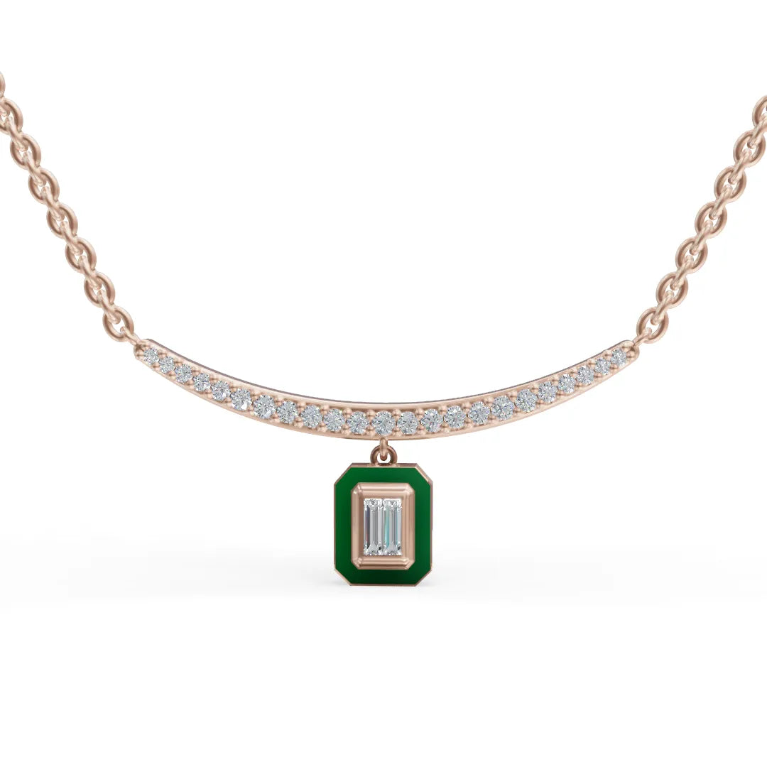 Diamond Arc Pendant