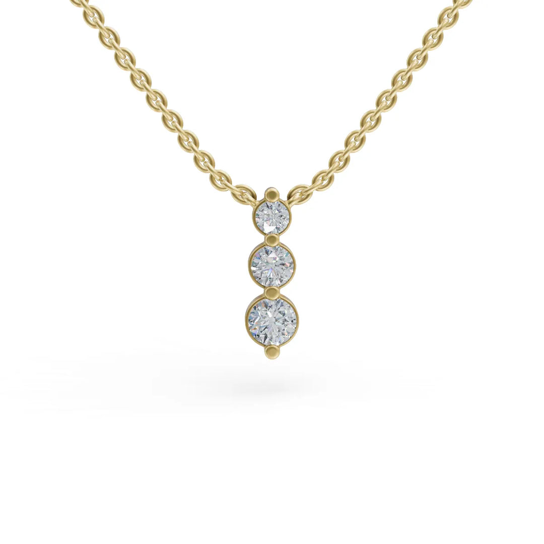 Past Present Future Pendant | Fine Jewelry | Diamond necklace for women