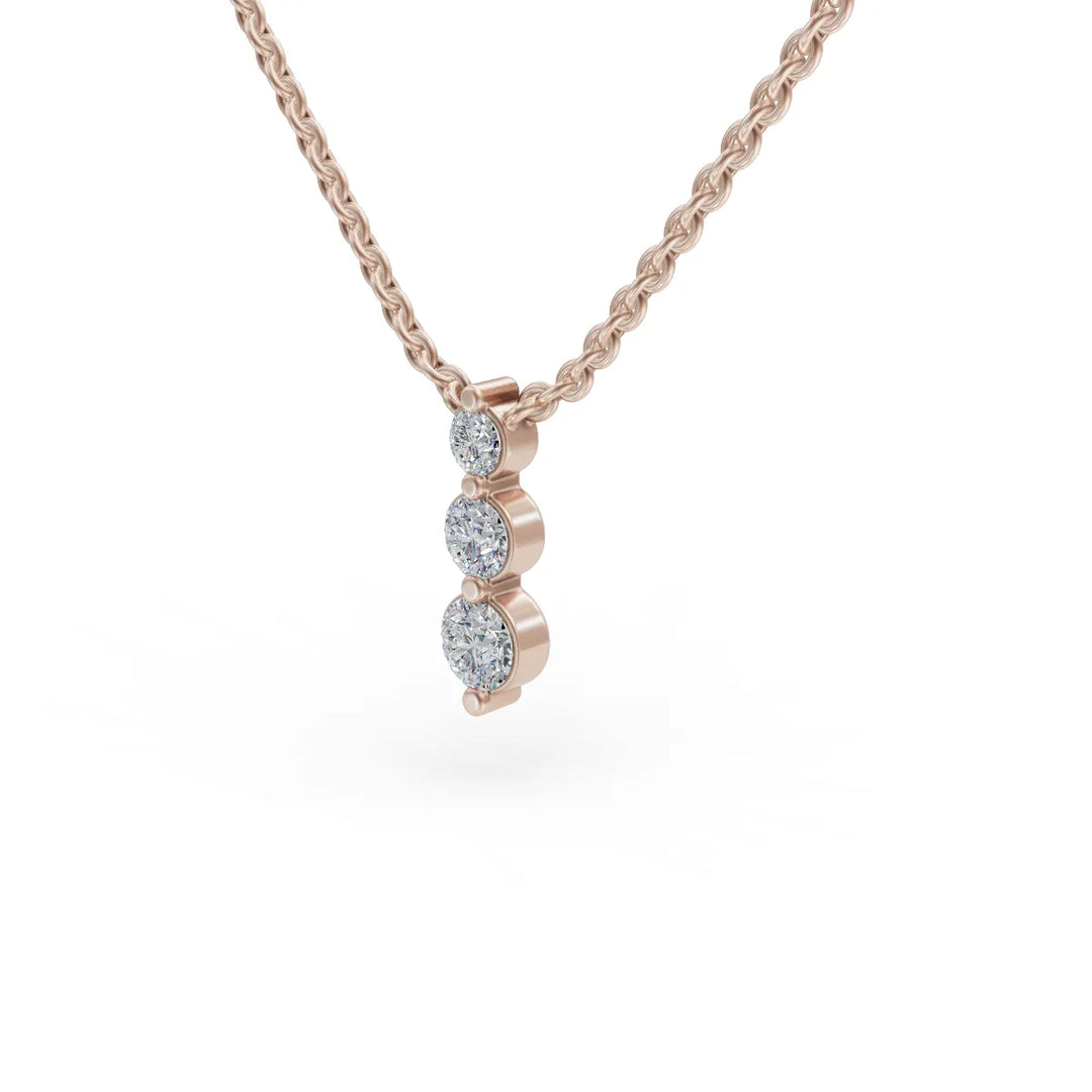 Past Present Future Pendant | Fine Jewelry | Diamond necklace for women