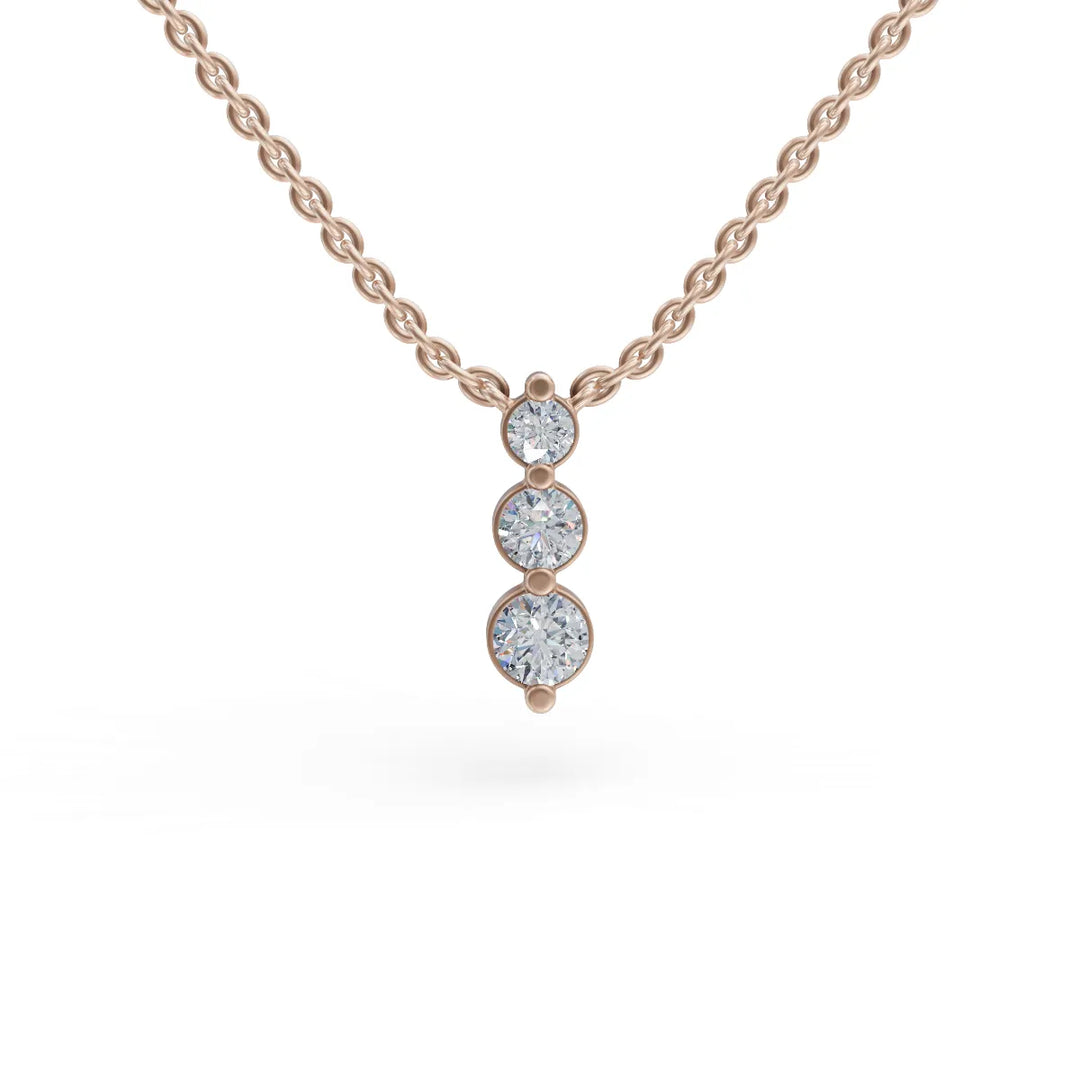 Past Present Future Pendant | Fine Jewelry | Diamond necklace for women