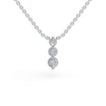 Load image into Gallery viewer, Past Present Future Pendant | Fine Jewelry | Diamond necklace for women
