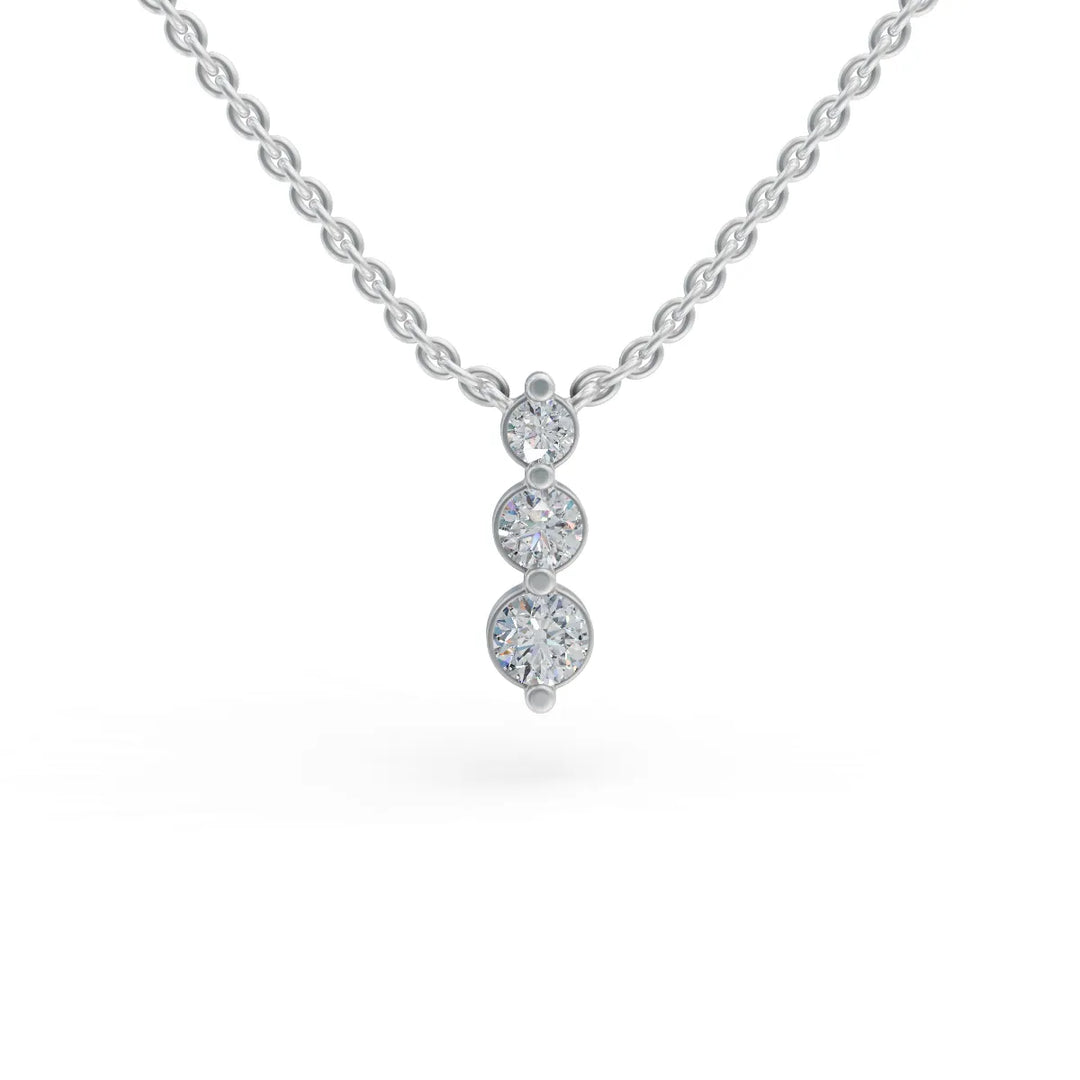 Past Present Future Pendant | Fine Jewelry | Diamond necklace for women