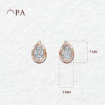 Load image into Gallery viewer, Pear Diamond Studs
