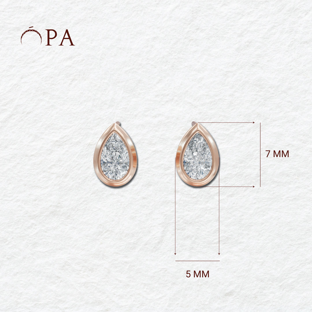 Pear Diamond Studs