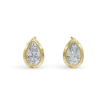 Load image into Gallery viewer, Pear Diamond Studs
