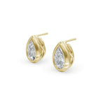 Load image into Gallery viewer, Pear Diamond Studs
