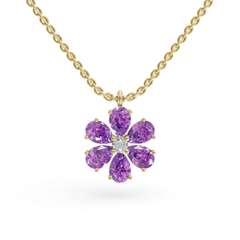 Purple Flora Pendant