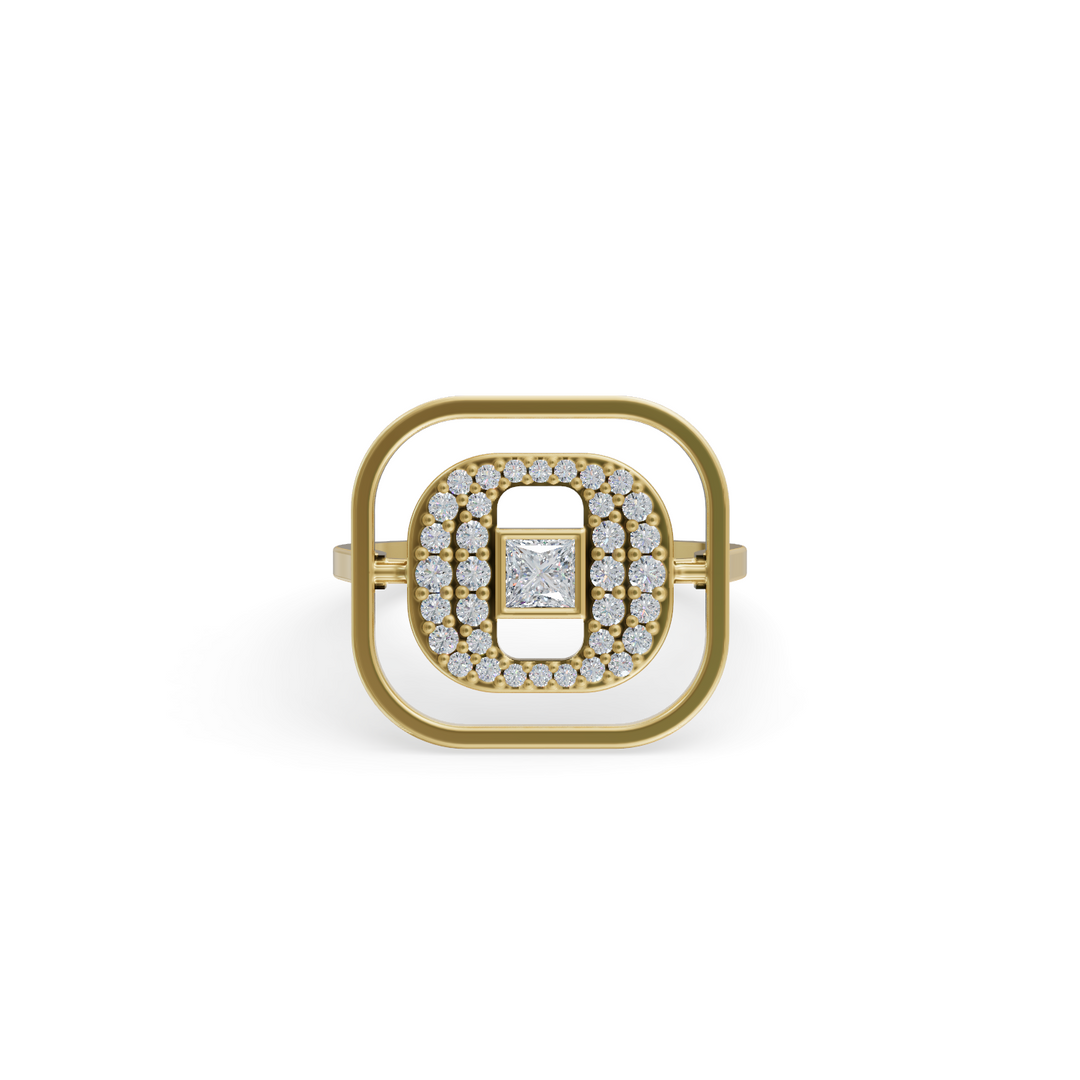 Chandee Orbit 925 Sterling Silver Lab Grown Diamond ring