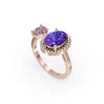 Load image into Gallery viewer, Chaandee Twinkle Oval 925 Sterling Silver Lab Grown Diamond Ring
