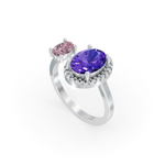 Load image into Gallery viewer, Chaandee Twinkle Oval 925 Sterling Silver Lab Grown Diamond Ring
