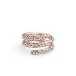 Load image into Gallery viewer, Spiral 925 Sterling Silver Lab Grown Diamond Ring
