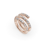 Load image into Gallery viewer, Spiral 925 Sterling Silver Lab Grown Diamond Ring
