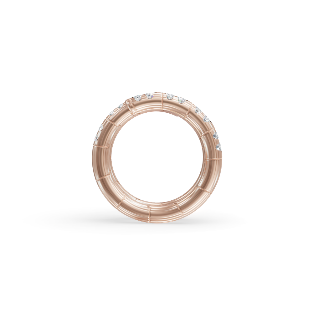 Spiral 925 Sterling Silver Lab Grown Diamond Ring