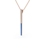 Load image into Gallery viewer, Sleek blue pendant
